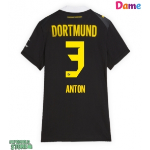 Borussia Dortmund Waldemar Anton #3 Replika Udebanetrøje Dame 2026-27 Kortærmet